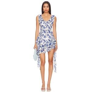 Oceanus Laguna Dress White / Blue Size S